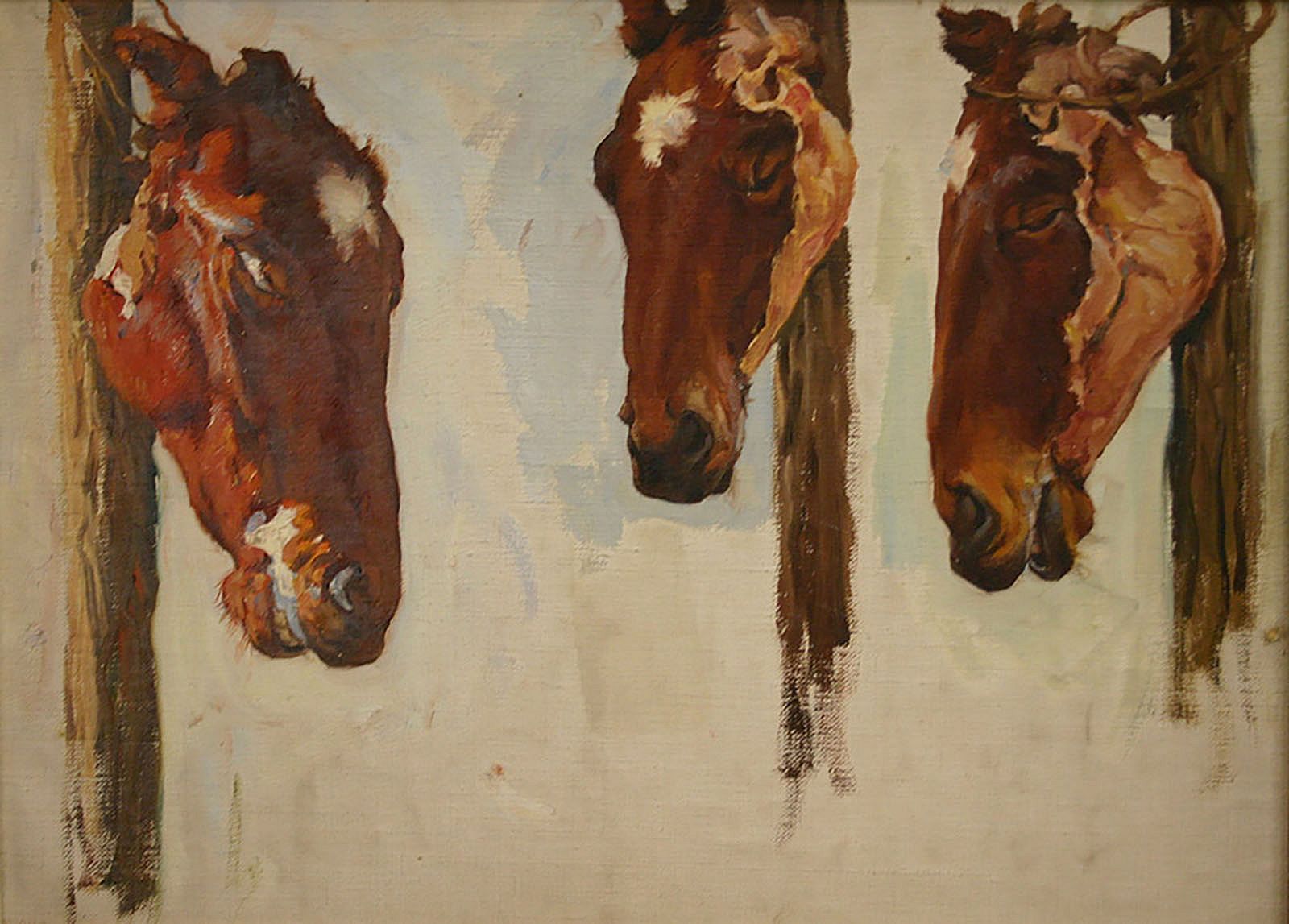 Untitled (Preparatory Studies for Three Horses